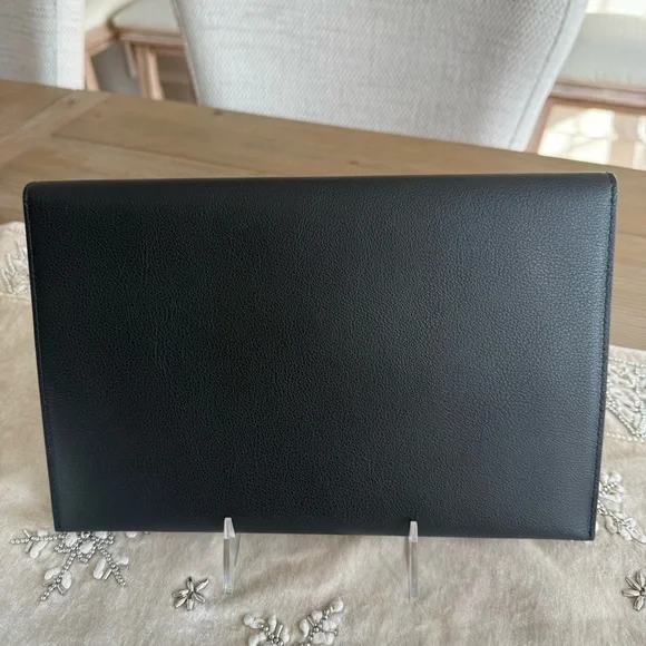 Alexander McQueen Skull Clasp Envelope Clutch Purse - Picture 2 of 6